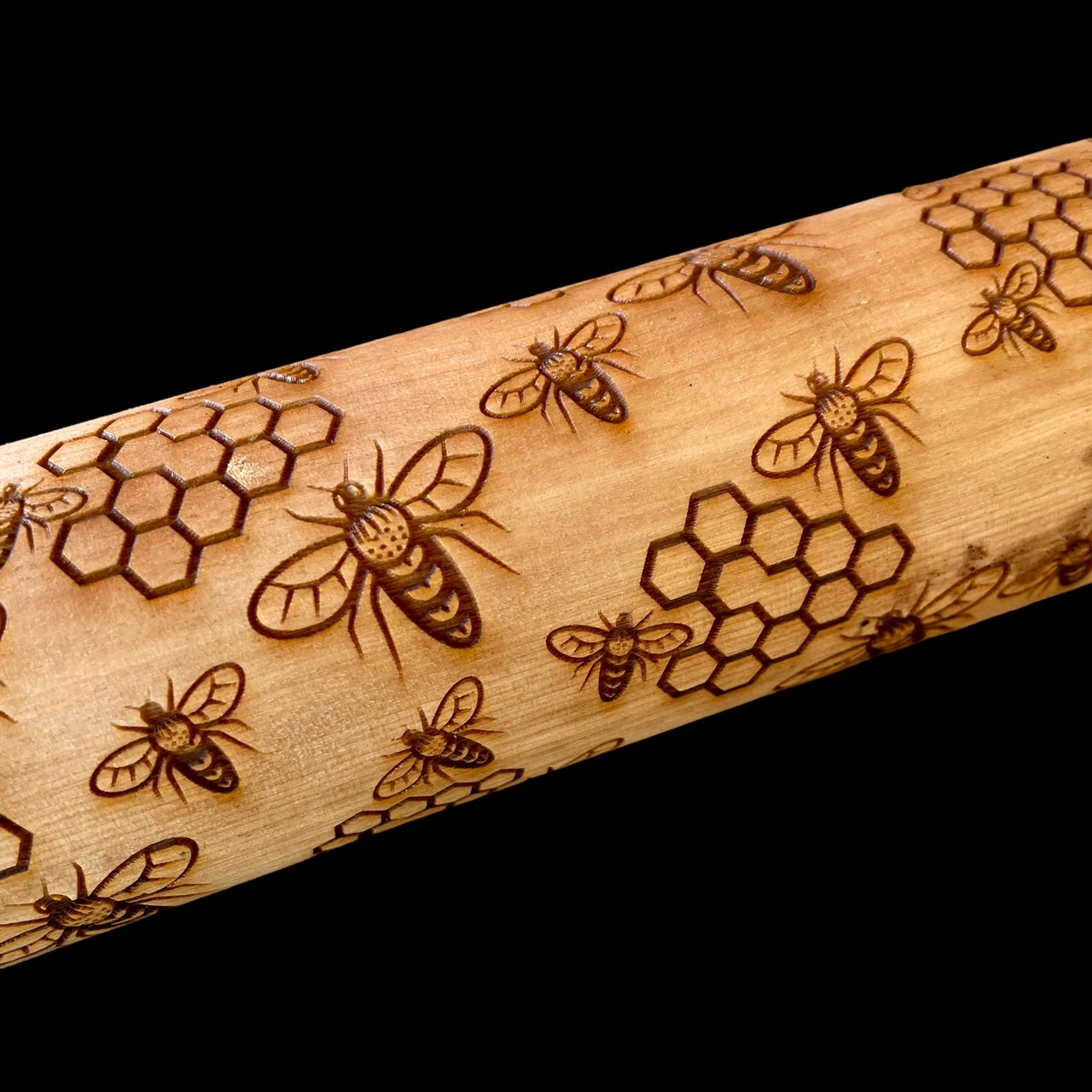 Textured Rolling Pin - Honey Bee Mine
